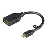 DELTACO – Mini DisplayPort - DisplayPort, Ultra HD 60Hz, 0,2m (MDP-DP1)