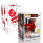 Etui De Protection Evoretro 0,40mm Pour Funko Pop Red Blood Bullet X10pcs