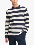 Casual Friday Karl Striped Crew Neck Knit Jumper