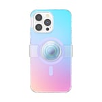 PopSockets iPhone 14 Pro Max Case with Phone Grip and Slide Compatible with MagSafe, Phone Case for iPhone 14 Pro Max, Wireless Charging Compatible - Iridescent