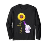 I Will Remember For You Sunflower Elephant Alzheimer Long Sleeve T-Shirt