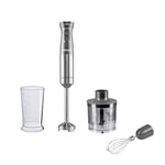 Daewoo Freedom Cordless Pro Handheld 3 In 1 Blender, Whisk And Mini Chopper With Included Jar, Fast Charge, Battery Indicators, Powerful Motor, Elegant Brushed Aluminium Design, Portable