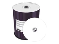 Mediarange Professional Line - 100 X Dvd-R - 4.7 Gb (120 Min) 16X - Hvit - Blekkstråleskrivbar Overflate - Spindel