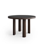 Friends & Founders - Quarter Table Round 120 Black Laminate Smoked Oak - Spisebord - Ida Linea Hildebrand - Brun - Tre