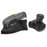 Sealey SV10.8 Cordless 150mm Detail Sander 10.8V With 2Ah Battery & Charger