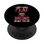 Drums Instrument Funny Playing Musical Leçon PopSockets PopGrip Adhésif