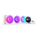 NZXT Kraken Elite 360 RGB - AIO CPU Liquid Cooler - 360mm Radiator - F360 RGB Core Fan - Customizable 2.72" IPS LCD Turbine Pump - Intel® LGA 1700, 1200/115X, 1851 - AMD® AM5, AM4 - White