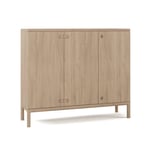 Stolab - Prio Skänk Hög Ek Trädörr, 120 x 135 x 39, Ytbehandling Ljus Mattlack 3 - Sideboards - Måns Sjöstedt - Träfärgad - Trä