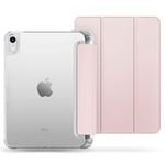 iPad 10.9" (2024/2022) Tech-Protect SC Hybrid Tri-fold Deksel - Rosa / Gjennomsiktig