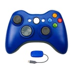 Manette Sans Fil Compatible Xbox 360 Avec Récepteur, Double Vibration Design Ergonomique Amélioré Manette De Jeu Pour Xbox 360 / Pc Windows 7/8/10