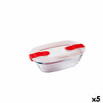 Hermetic Lunch Box Pyrex Cook & Heat Rectangular 400 ml 17 x 10 x 5 cm Transp