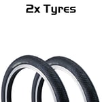 PAIR 20" BMX Tyres Vandorm DRIFTER R2R 20" x 2.00" Bike Ramp Freestyle Tyres 