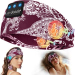 Bandeau Écouteurs de Sommeil Bluetooth V5.4,Casque Audio Bandeau sans Fil,Bandeau Audio Sommeil de 15 Heures de Lecture,Bandeau de Sommeil Léger avec Stéréo HiFi