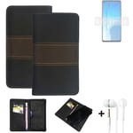 Phone Case + earphones for Huawei Honor Play 4 5G Wallet Cover Bookstyle protect