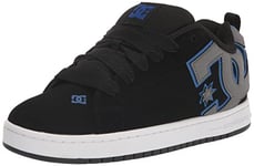 DC Homme Court Graffik Running Chaussure de Skate, Noir, Bleu, Gris, 46.5 EU