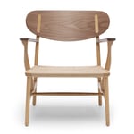 Carl Hansen - CH22 Ek & Valnöt / Snöre Natur - Fåtöljer - Hans J. Wegner - Naturmaterial/Trä