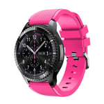 Samsung Gear S3 trendig silikon klockarmband - Varm rosa