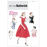 Butterick Patterns The mccall Pattern Company b5708 butterick Patron de Robe Blanc Tailles 42/44/46/48/50