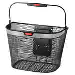 KLICKfix Uni Basket Reflect, sykkelkurv, sort