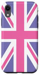 iPhone XR Purple and Pink, United Kingdom The Union Jack Flag Case