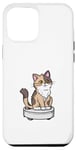 Coque pour iPhone 15 Pro Max Playful House Cleaner Kitten Lover Robot Aspirateur Chat