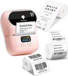 Phomemo M110 Label Printer, 3 Label Rolls Set, Upgraded Label Maker Machine for Phone and Windows/Mac(USB), Bluetooth Label Maker for Home, Office and Small Business