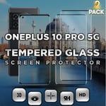 2 Pack OnePlus 10 Pro 5G - Härdat Glas 9H - Super kvalitet 3D Skärmskydd