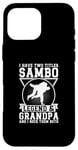 Coque pour iPhone 16 Pro Max Sambo Grandpa Sambo Fighter Sambo Arts martiaux