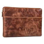 STILORD 'Murphy' Pochette Ordinateur 15,6 Pouces Cuir Housse pour MacBook 16 Pouces et Laptop 15 Pouces Vintage Organiseur de Documents Sleeve Organizer, Couleur:Napoli - Marron