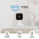 Blink Mini | Indoor plug-in smart security camera, 1080p HD day and night video