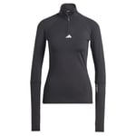 adidas Women's TECHFIT COLD.RDY 1/4 Zip Long Sleeve Training Top, Black, M