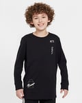 Brooklyn Nets Courtside Max90 Older Kids' (Boys') Nike NBA Long-Sleeve T-Shirt