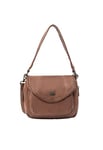 stormcloud Women's Leather Shoulder Bag, Camel, One Size