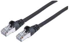 intellinet 318785 Câble Réseau, RJ45 Connecteur Mâle, Cat 6a SFTP 100% Cuivre, Noir, 2 m