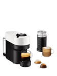 Nespresso Vertuo Barista Bundle Pop Coffee Machine by KRUPS with Milk Frother & Mugs, White