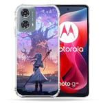 Cokitec Coque Renforcée pour Motorola G24 4G Manga Frieren