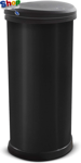 Metal  Effect  70 %  Recycled  Kitchen  One  Touch  Deco  Bin ,  Black ,  40  Li