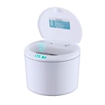 JTLB Trash Can, 3L Wastebasket Mini Sensor Touchless Waste Bin Mute Garbage Can SensorCan Trash Can, Kitchen Bin for Car, Desktop, Kitchen, Office
