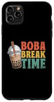 Coque pour iPhone 11 Pro Max Boba Break Time Thé au lait Bubble Tea Boba Pearl Lover