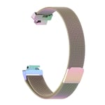 Fitbit Inspire / Inspire HR rostfritt stål armband - Storlek: L / Flerfärgat