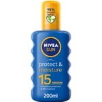 Nivea Medium Protection Sun Protect & Moisture Sun Cream Spray SPF15 200ml