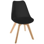 Chaise scandinave Baya noire