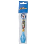 Set of 2 Cutlery for Children. In Plastic Without Bpa Spiderman Midnight Flyer