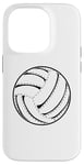 Coque pour iPhone 14 Pro Ballon de volley-ball