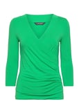 Lauren Ralph Lauren Surplice Jersey Top Grön