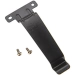 Vhbw - Clip à ceinture compatible avec Kenwood TK-3312E, TK-3317, TK-3317M2, TK-3317M4 appareil radio - métal, noir