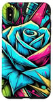 iPhone XS Max Floral Rose Botanical Art, Vibrant Street Style, Love Roses Case