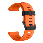 Garmin Fenix 5X / 3 silikoninen ranneke - Oranssi