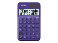 Casio SL-310UC - Calculatrice de poche - 10 chiffres - panneau solaire, pile - violet