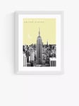 EAST END PRINTS Becks Norf Design 'New York Yellow' Framed Print